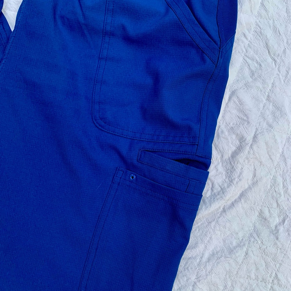 Heartsoul Navy Blue Cargo Low-Rise Scrub Pants - Picture 2 of 9
